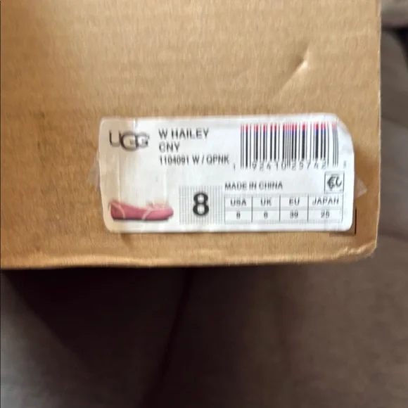 UGG Pink and White Cozy Bunny Slippers - Picture 3 of 4